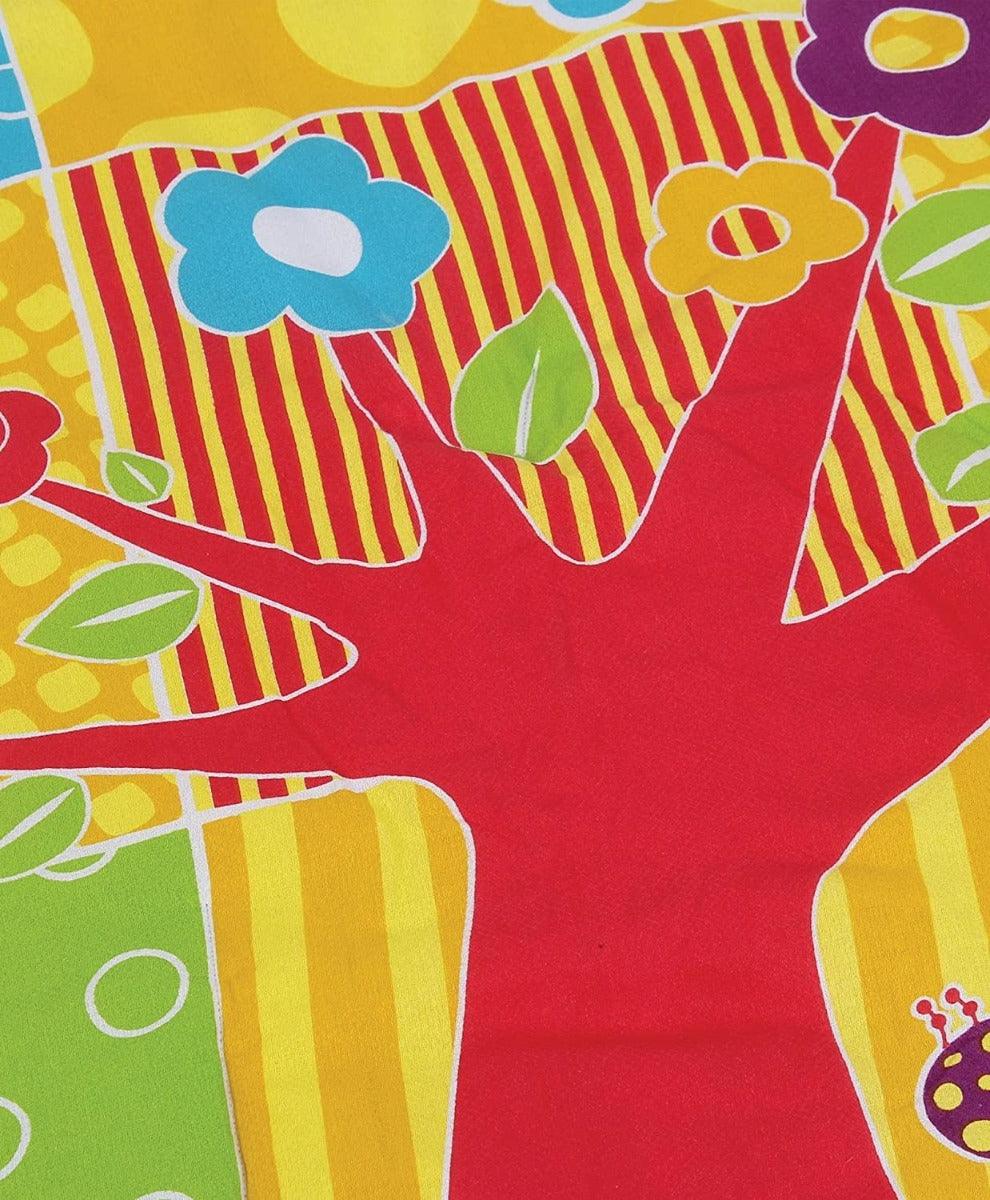 Funskool Giggles Baby's Play Mat, Colourful Soft Fabric,Squeaker and Rattle Playmat for New Born Baby