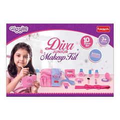 Funskool Giggles Diva Junior Makeup Kit - Wooden Makeup Kit for Girls Ages 3-12 Years
