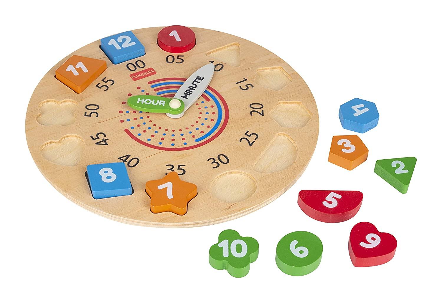 Funskool Giggles My Clock Shape Sorting Clock Puzzle for 3 Years & Above