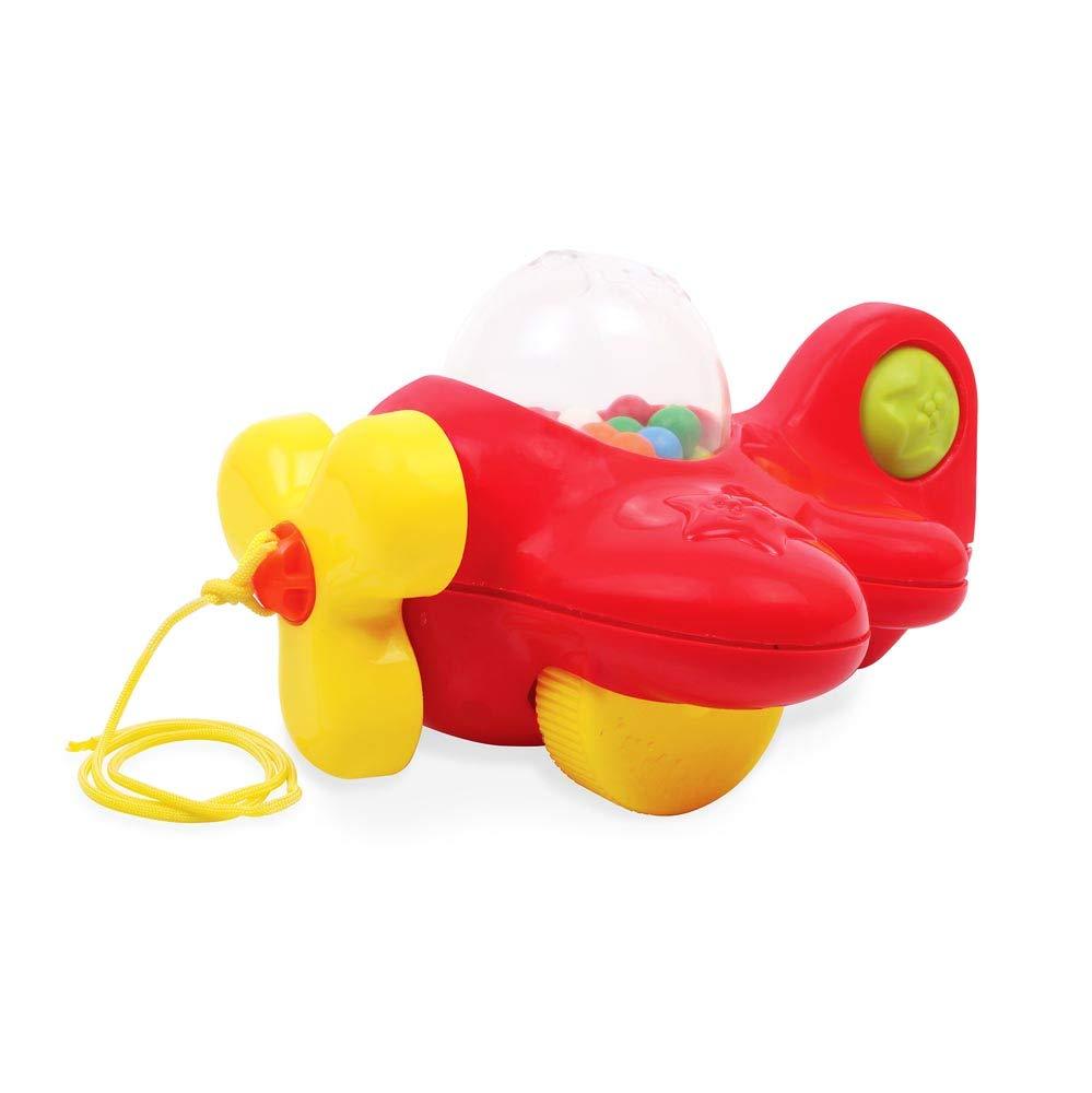 Funskool Giggles My First Aeroplane Ball Popping Pull Along Toy for 1 Years & Above