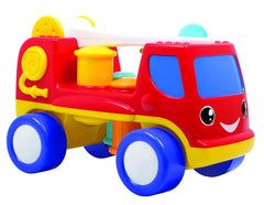 Funskool Giggles Peg Basher Fire Engine with Light & Sound for Ages 1-6 Years