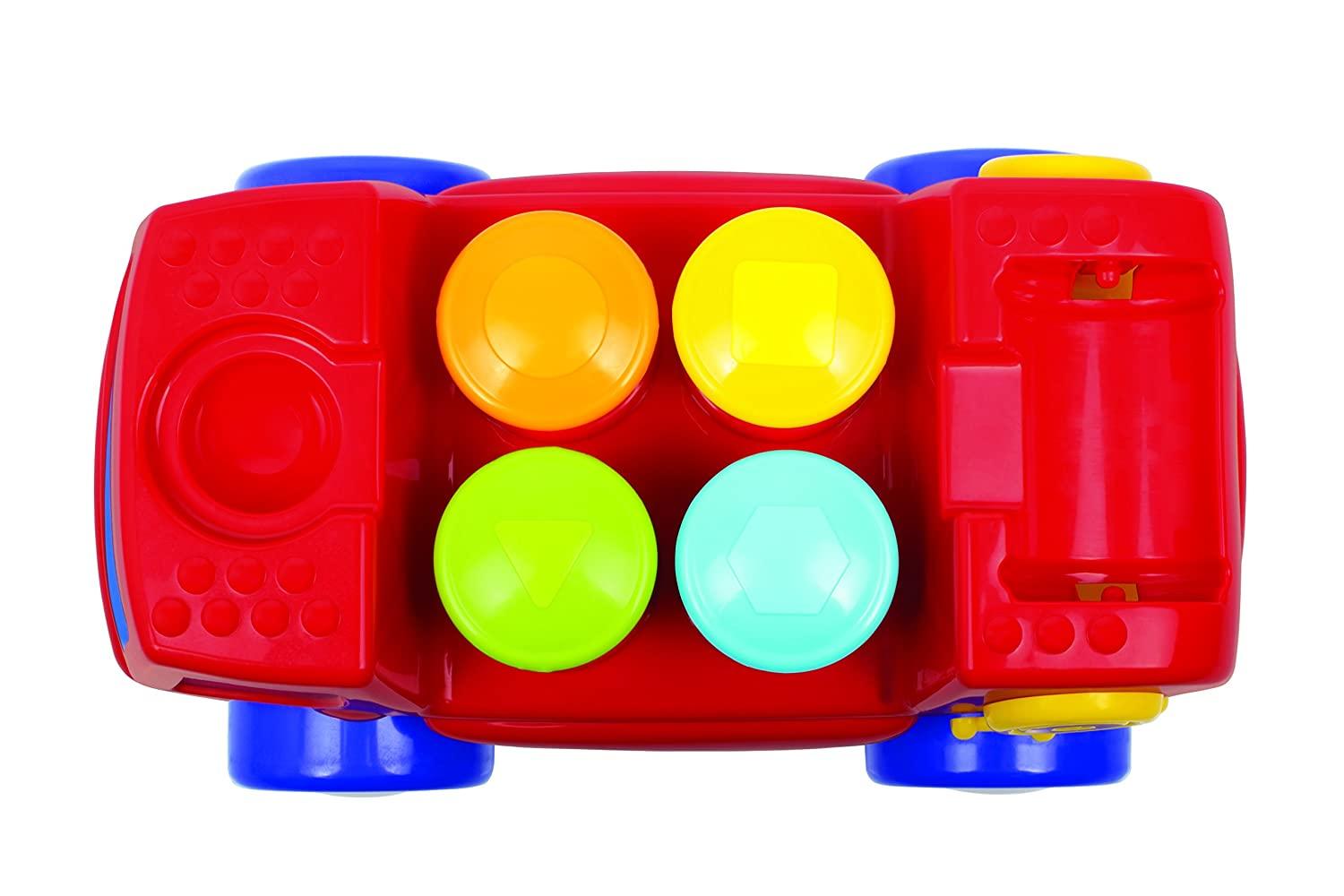 Funskool Giggles Peg Basher Fire Engine with Light & Sound for Ages 1-6 Years