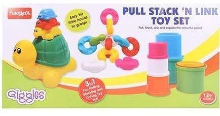 Funskool Giggles Pull Stack 'N Link Toy Set