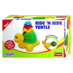 Funskool Giggles Ride 'n Hide Turtle, Multi Color