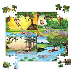 Funskool Traditional Indian Story Series - The Monkey and The Crocodile Puzzle
