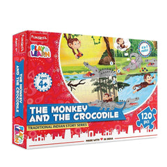 Funskool Traditional Indian Story Series - The Monkey and The Crocodile Puzzle