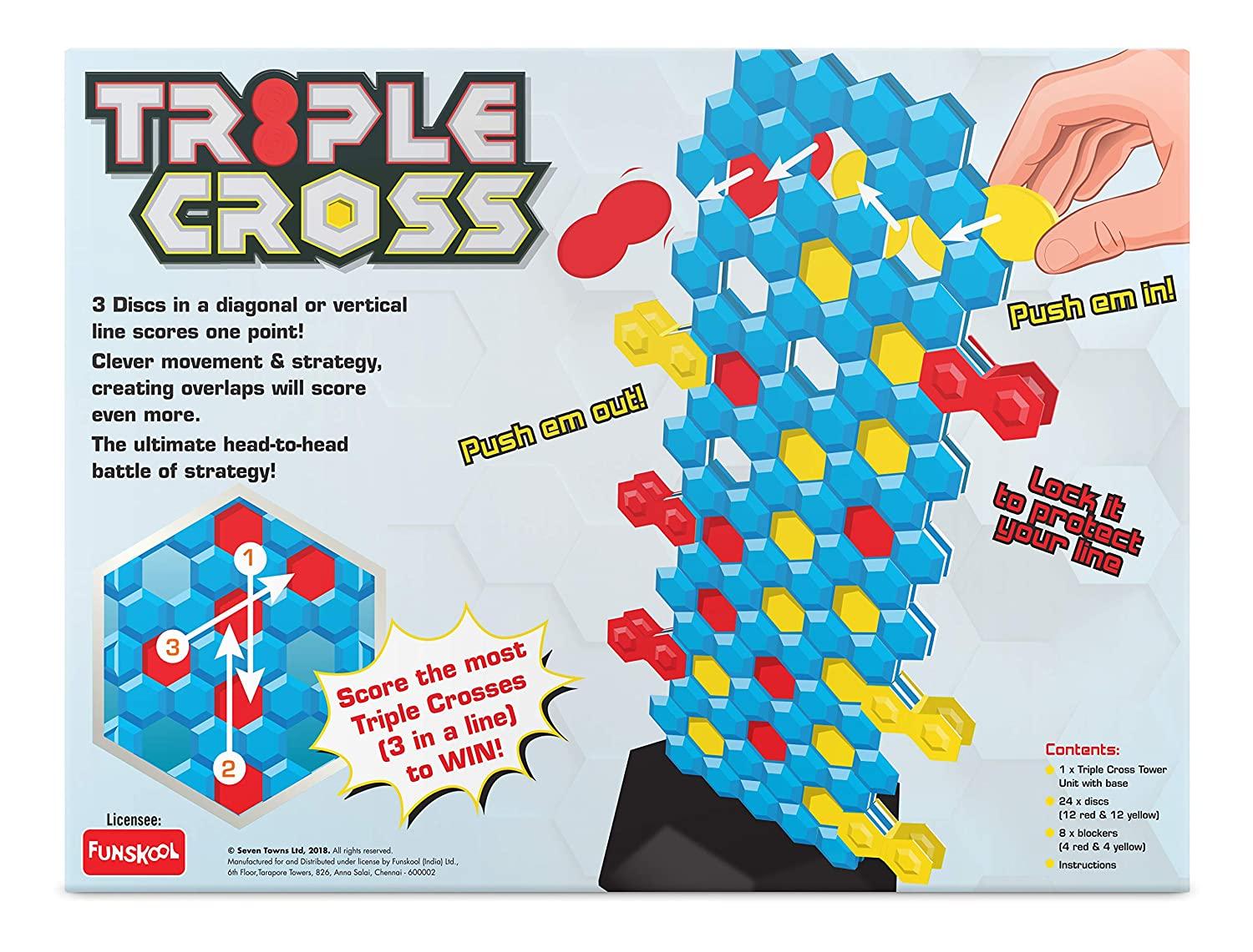 Buy Funskool Triple Cross Game Online at Best Price in India FunCorp