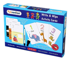 Funvention 123 Numbers - Write and Wipe Activity Educational Game for 3-6 Years Kids