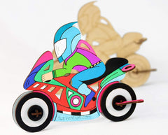 Funvention 3D Coloring Model - Bike - DIY Puzzle Toy Pen Stand Utility
