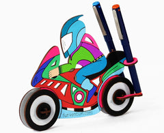 Funvention 3D Coloring Model - Bike - DIY Puzzle Toy Pen Stand Utility