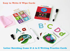 Funvention ABC Alphabets - Write and Wipe Activity Educational Game for 3-6 Years Kids