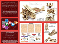 Funvention Bi-Plane - DIY Mechanical Model - Build your own Biplane model