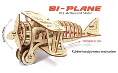Funvention Bi-Plane - DIY Mechanical Model - Build your own Biplane model