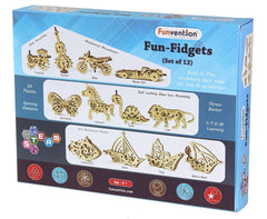 Funvention Fun Fidgets - All Set of 12 DIY Miniature Mechanical Models