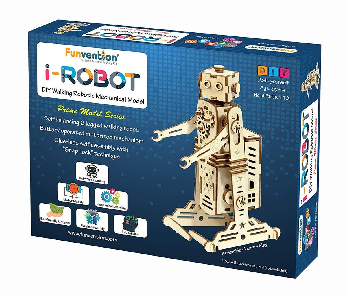 Funvention i-Robot - DIY Walking Robotic Model - STEM Learning Kit
