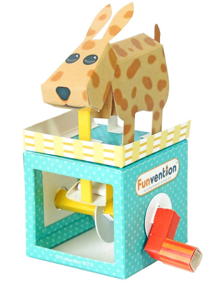 Funvention Paper Puppy Automaton Kit - DIY Mechanical Moving Movel