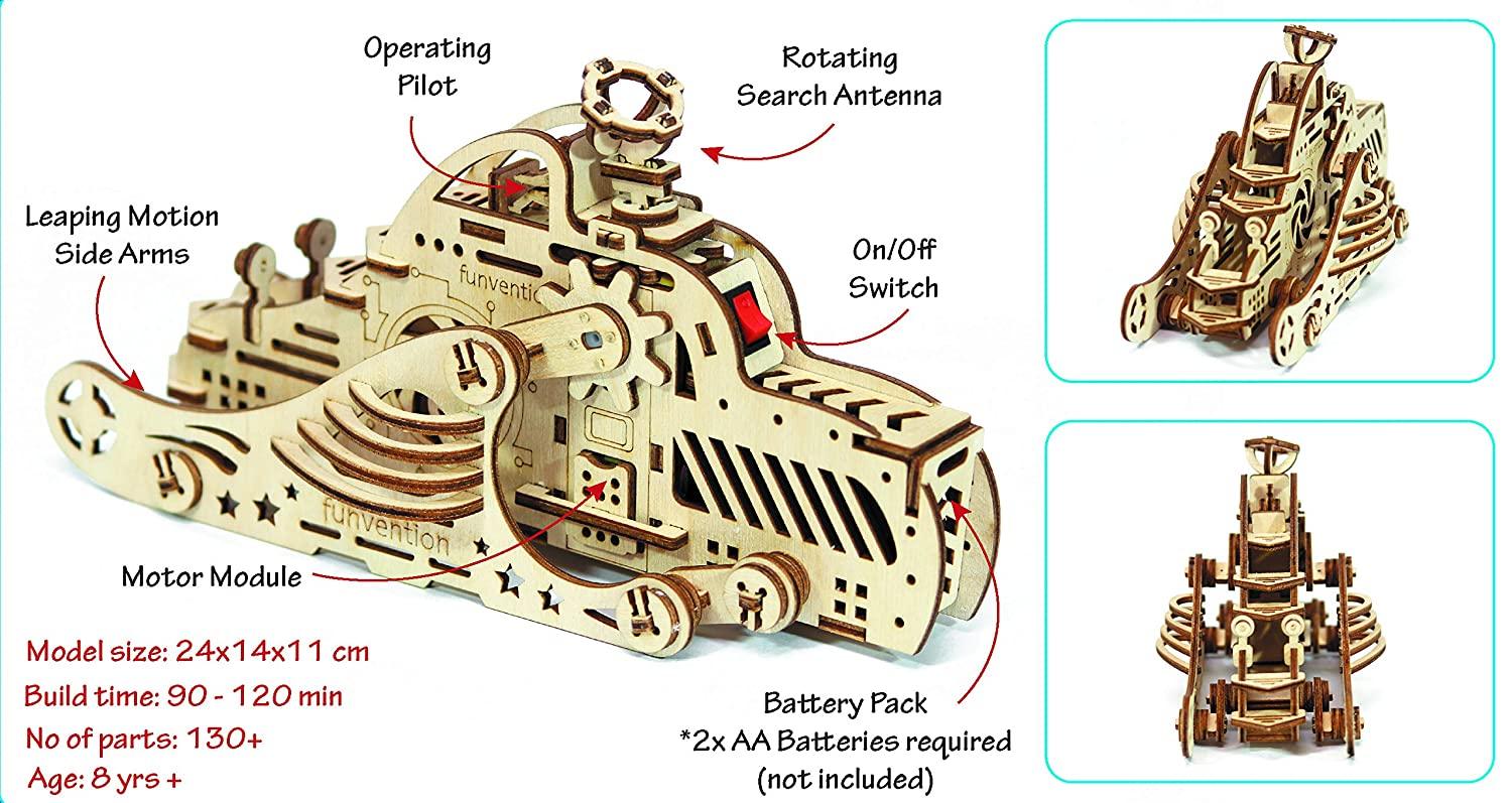 Funvention Space Buggy - DIY Walking Robotic Model - STEM Learning Kit
