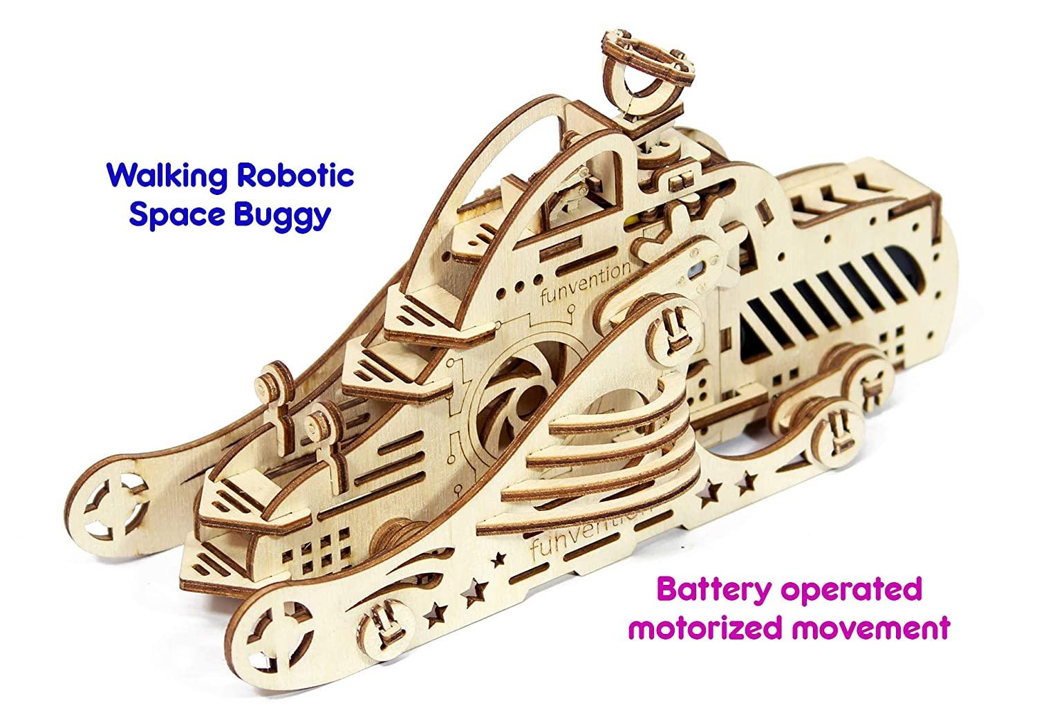 Funvention Space Buggy - DIY Walking Robotic Model - STEM Learning Kit