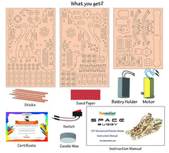 Funvention Space Buggy - DIY Walking Robotic Model - STEM Learning Kit