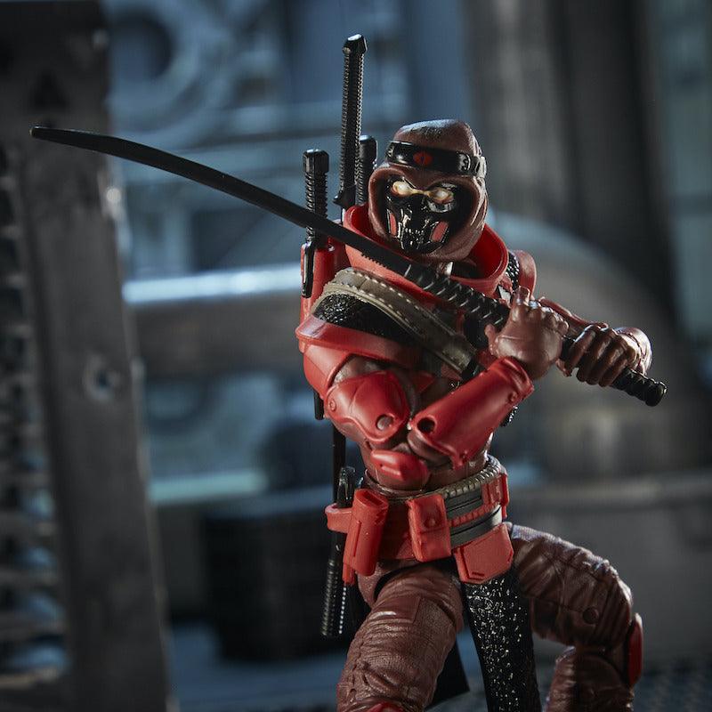 G.I. Joe Classified Series Red Ninja Action Figure 08 Collectible Premium Toy with Multiple Accessories 6-Inch Scale with Custom Package Art