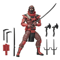 G.I. Joe Classified Series Red Ninja Action Figure 08 Collectible Premium Toy with Multiple Accessories 6-Inch Scale with Custom Package Art