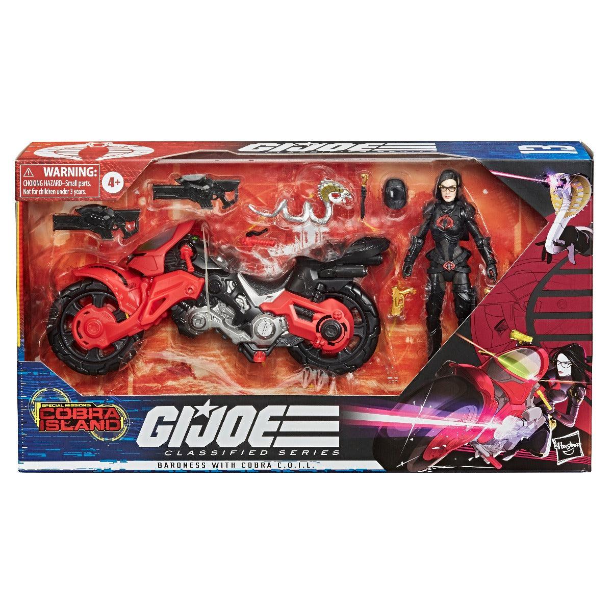 G.I. Joe Classified Series Special Missions: Cobra Island Baroness with C.O.I.L. Figure and Vehicle Set 13, Premium Toys, Custom Package Art