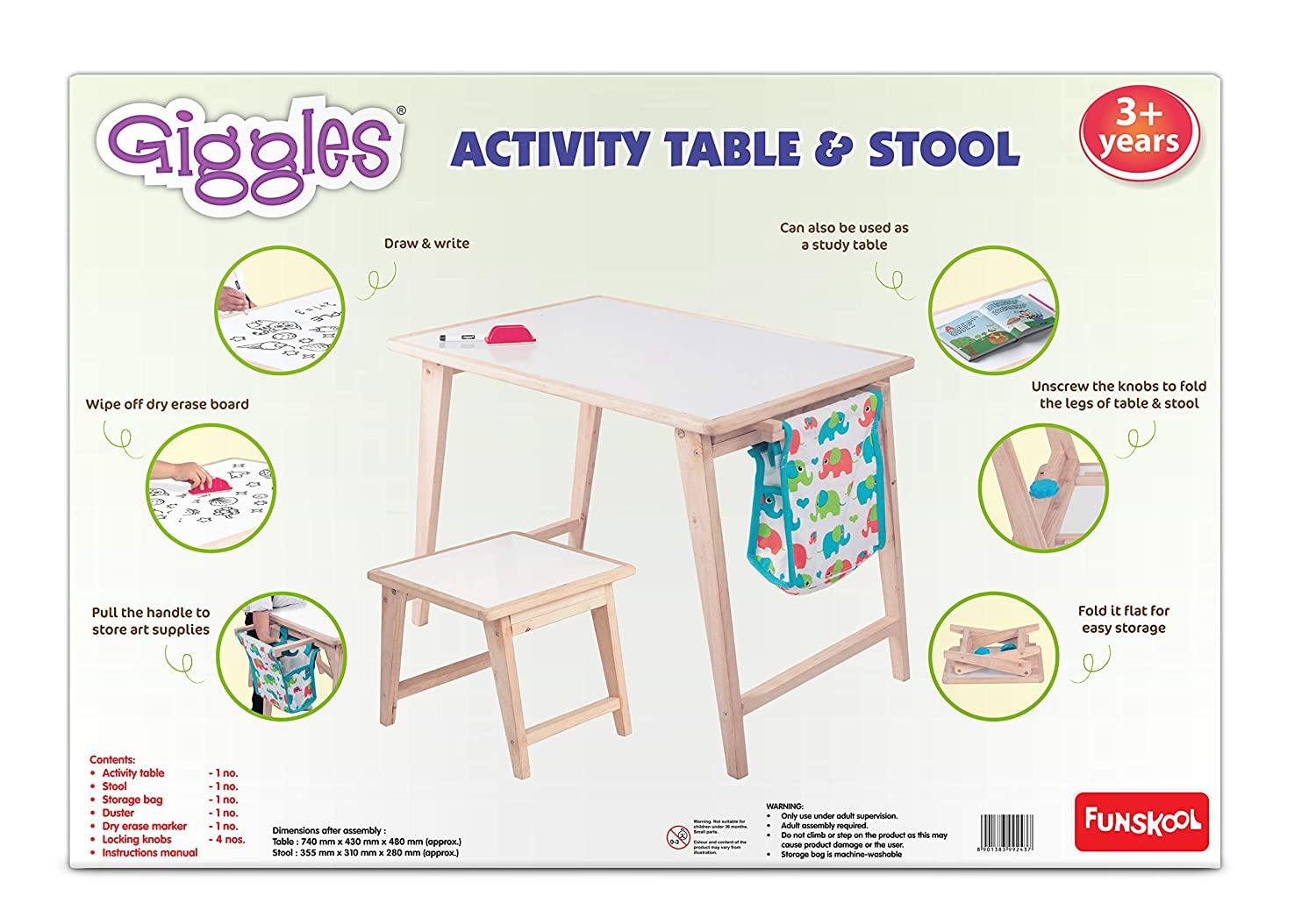 Funskool Giggles Activity Table & Stool