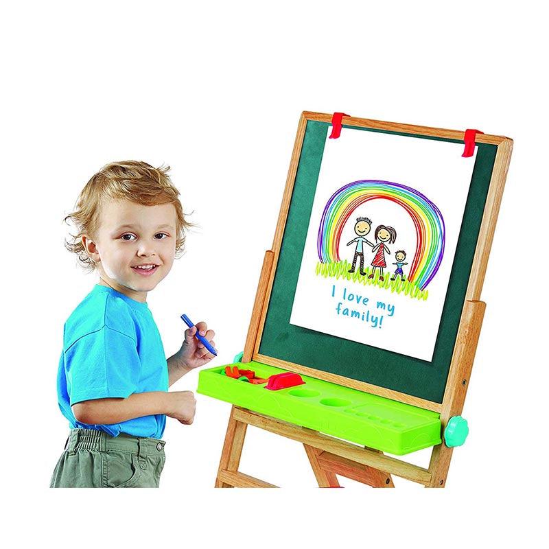 Giggles My First Easel - 4 in 1 Double Sided Wooden Easel Board