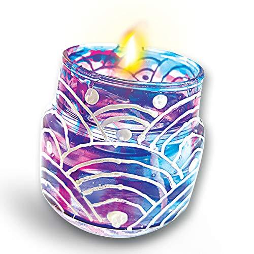 ToyKraft Glass Painted Mini Candle Art and Craft Activity Kit