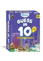 Skillmatics Legendary Landmarks - Guess In 10 (Ages 8-99) | Card Game of Smart Questions | General Knowledge for Families | Gifts for Boys and Girls