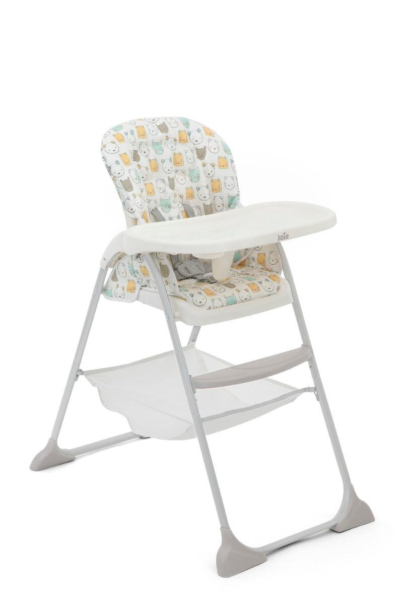 Joie Mimzy Snacker High Chair Beary Happy - Portable Booster Seat For Ages 0-3 Years