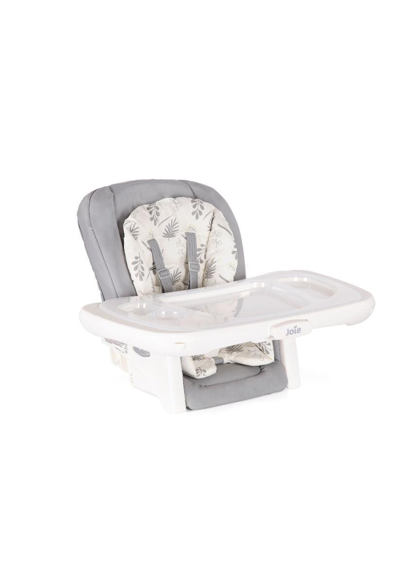 Joie Multiply 6 in 1 High Chair Fern - Portable Booster Seat For Ages 0-6 Years