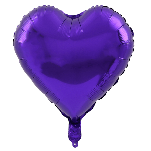PartyCorp Purple Stars, Heart and Pink White Confetti Balloon Bouquet, Decoration Set for Birthday, Anniversary, Baby, Bridal Shower, DIY Pack of 8
