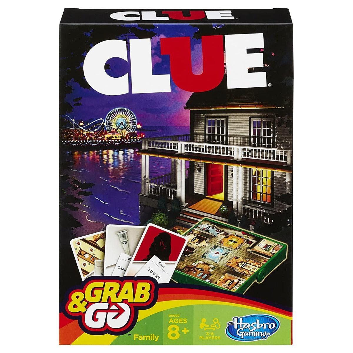 Hasbro Gaming Clue Grab & Go Game - Portable 6 Player Game for Ages 8 and Up