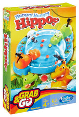Hasbro Gaming Elefun & Friends Hungry Hungry Hippos Grab & Go Game