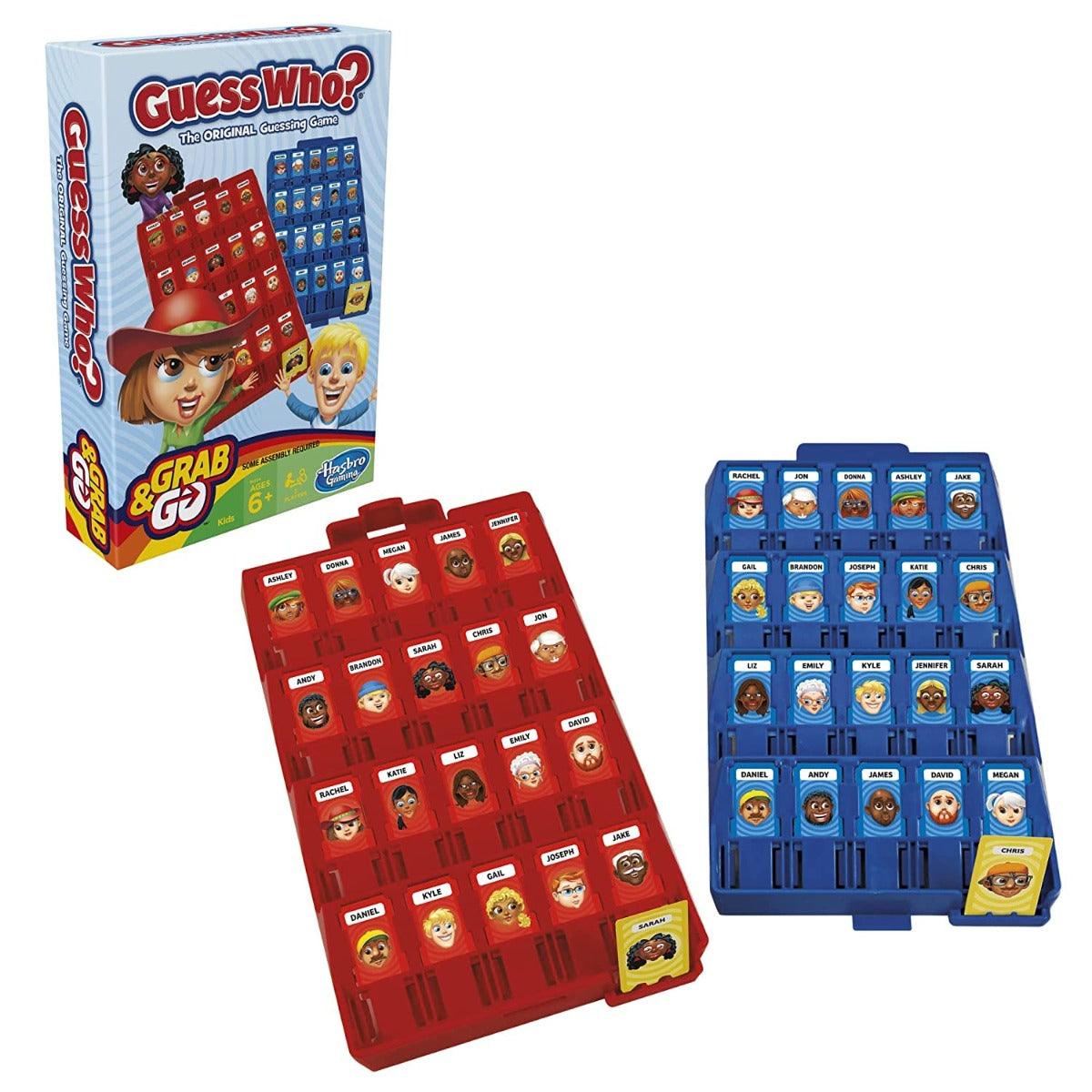 Hasbro Gaming Guess Who? Grab and Go Game - Portable 2 Player Original Guessing Game for Kids Ages 6 and Up