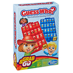 Hasbro Gaming Grab and Go Guess Who? Game for Kids Ages 6 and Up Portable 2 Player Game