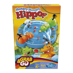 Hasbro Gaming Hungry Hungry Hippos Grab & Go Game - Portable 2 Player Game for Ages 4 and Up