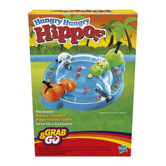 Hasbro Gaming Hungry Hungry Hippos Grab & Go Game - Portable 2 Player Game for Ages 4 and Up