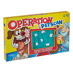 Hasbro Gaming Operation Pet Scan Board Game for 2 or More Players, Kids Ages 6 and Up, With Silly Sounds, Remove the Objects or Get the Buzzer