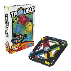 Hasbro Gaming Pop-O-Matic Trouble Grab & Go Game for Kids Ages 5 and Up