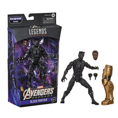 Hasbro Marvel Legends Series Avengers 6-inch Collectible Action Figure Toy Black Panther, Premium Design and 3 Accessories
