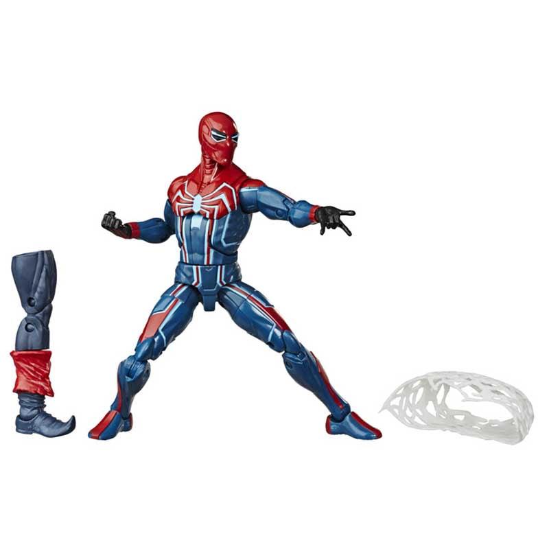 Hasbro Marvel Spider-Man Legends Series Gamerverse 6-inch Collectible Action Figure Velocity Suit Spider-Man Toy, With Build-A-Figure Piece, Accessory