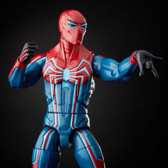 Hasbro Marvel Spider-Man Legends Series Gamerverse 6-inch Collectible Action Figure Velocity Suit Spider-Man Toy, With Build-A-Figure Piece, Accessory