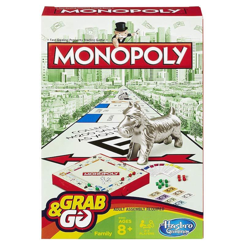 Hasbro Monopoly Grab & Go Travel Game