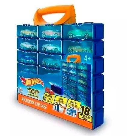 Hot Wheels - Multibrick Car Case - 18 Modules for 18 Cars, Cars not included