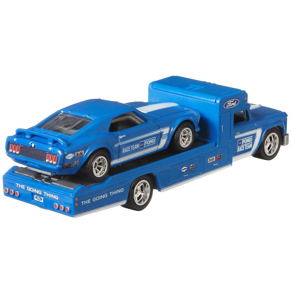 Hot Wheels 69 Ford Mustang Boss 302 Retro Rig 1:64 Scale Premium Collector Vehicle