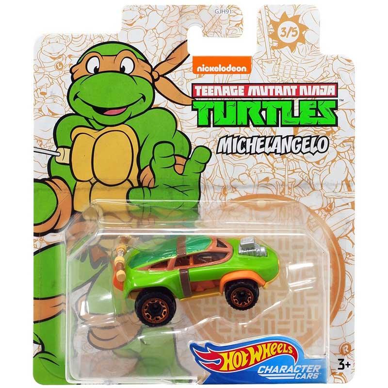 Hot Wheels Character Cars Teenage Mutant Ninja Turtles - Michelangelo