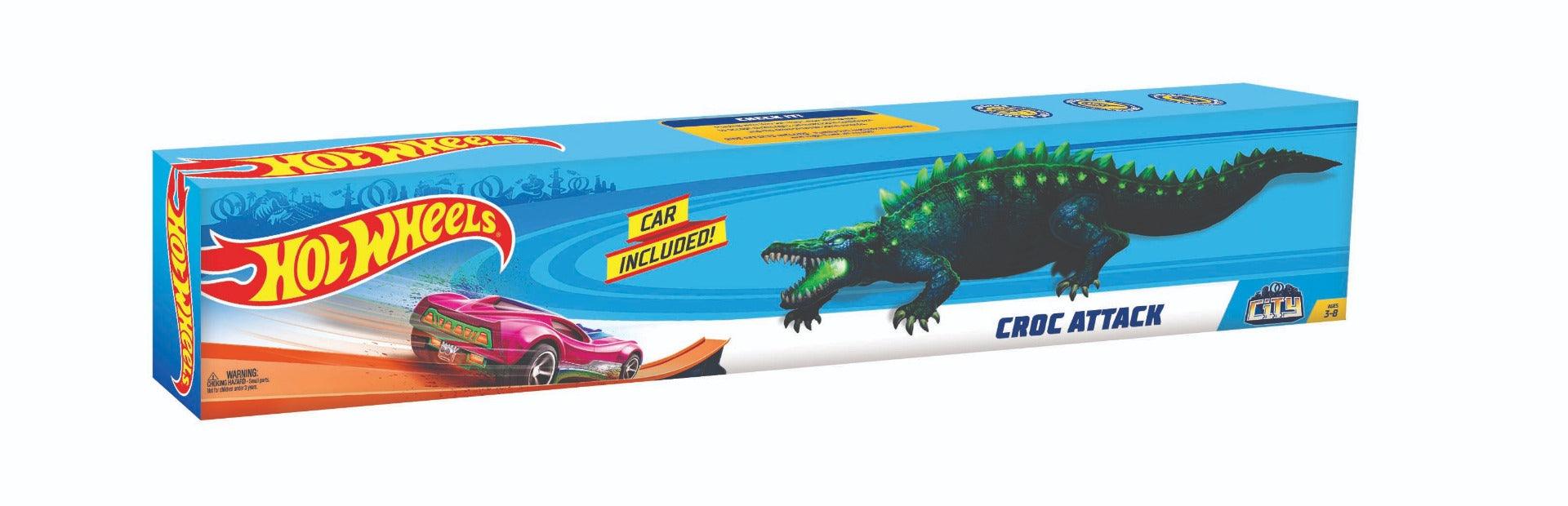 Hot Wheels Croc Attack Vehicle Playset