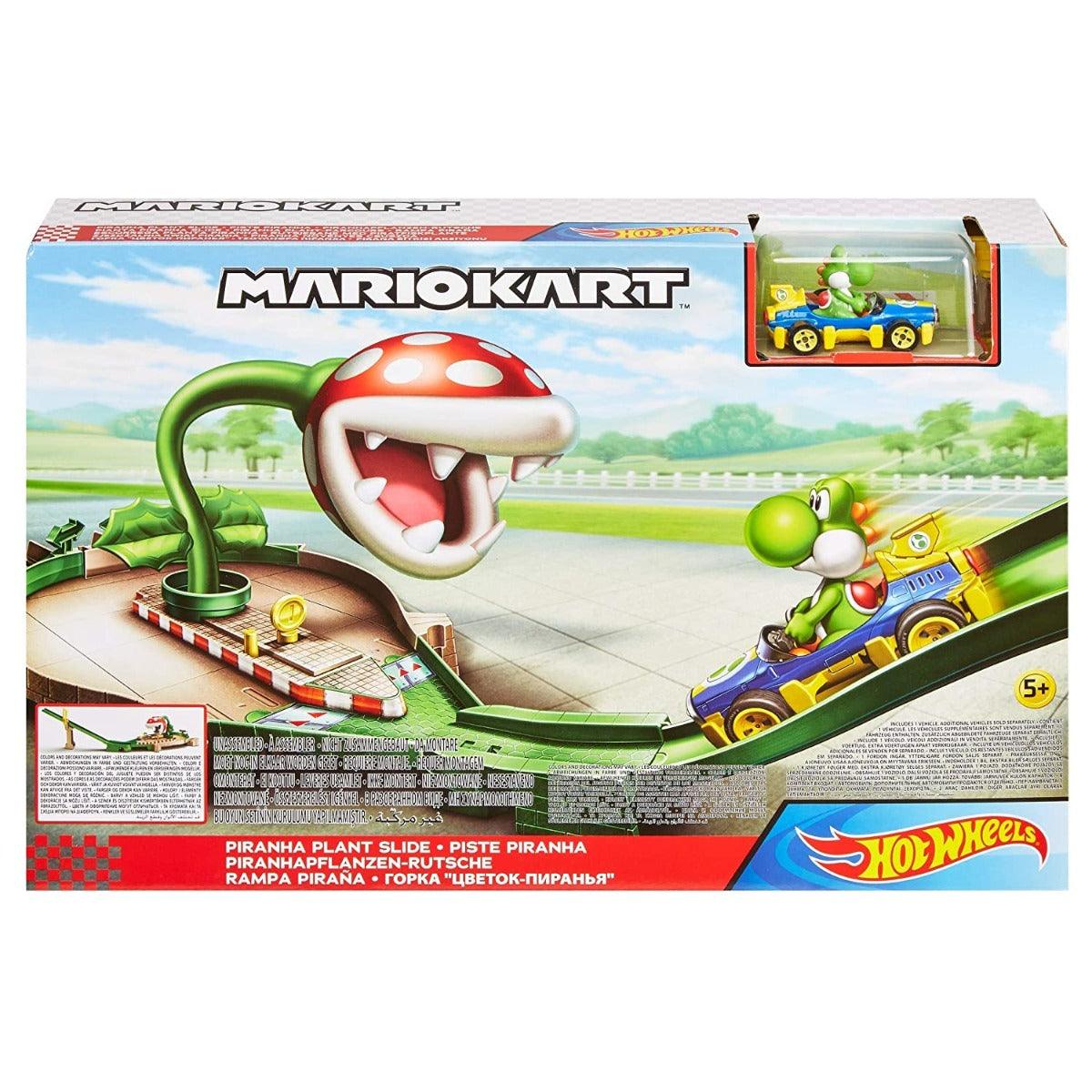  Hot Wheels Mario Kart Circuit Track Set with 1:64 Scale  DIE-CAST Kart Replica Ages 3 and Above : Toys & Games
